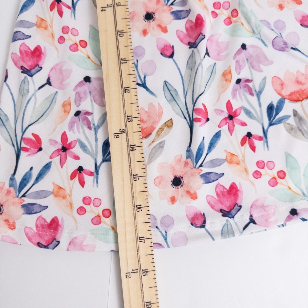 Millie Loves Lily Floral‎ Ruffle Top Girls 4 Multicolor Watercolor Sleeveless - Picture 5 of 6